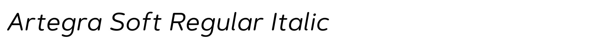 Artegra Soft Regular Italic image